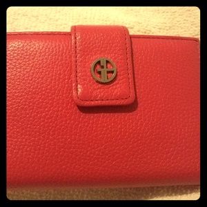 Giani Bernini Leather Camila Pink Wallet